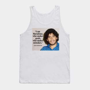 Maradona Qoute Tank Top